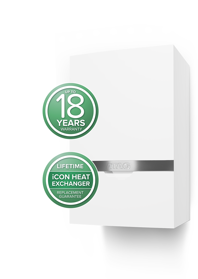ATAG boiler warranty — up to 18 years coverage